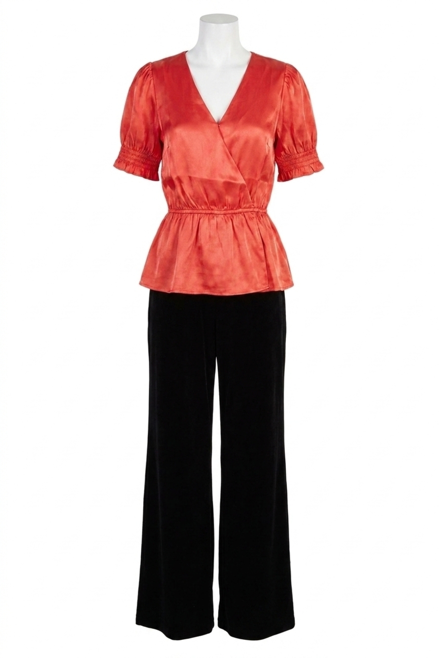 NEW SUGARLIPS anastasia peplum blouse in pink organza